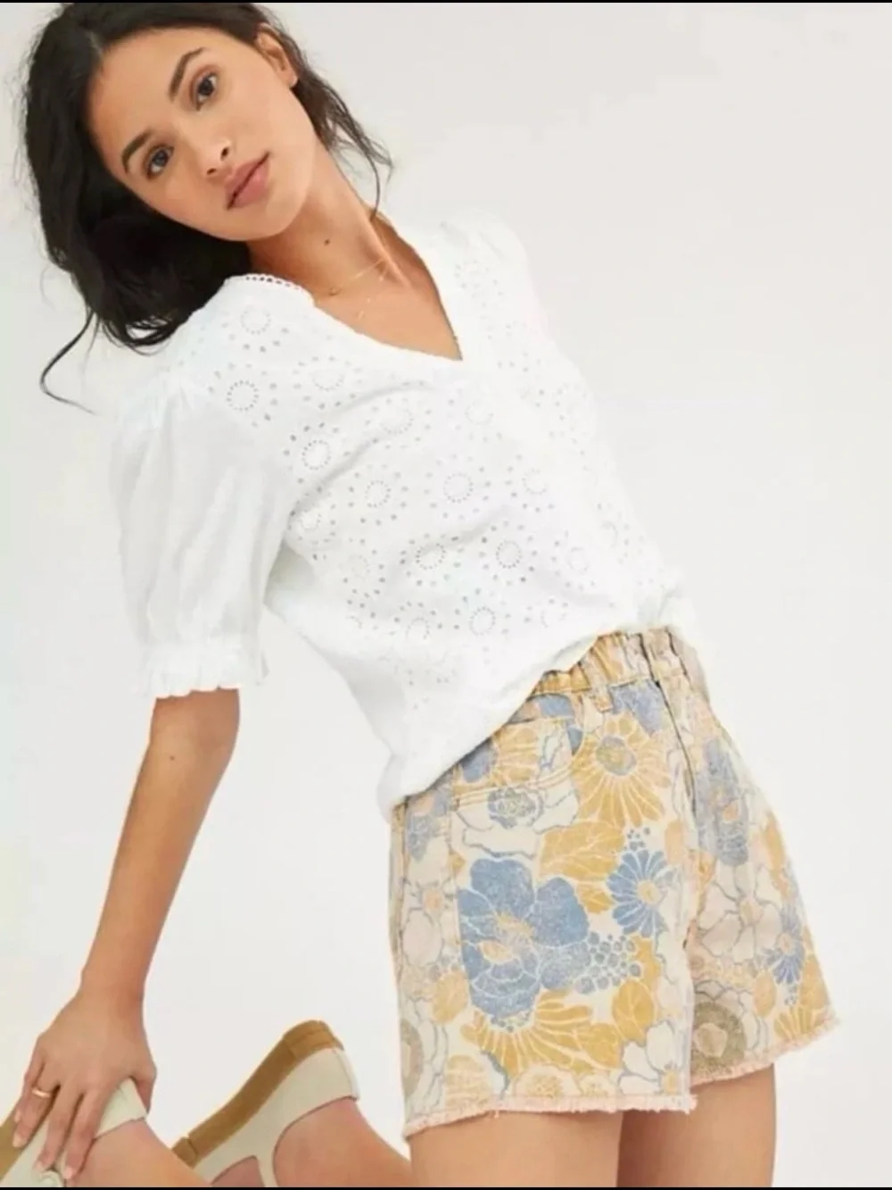 Pilcro Shorts Lara Ultra High-Rise Frayed S / The Wanderer Shorts 28P Bundle - Picture 3 of 12